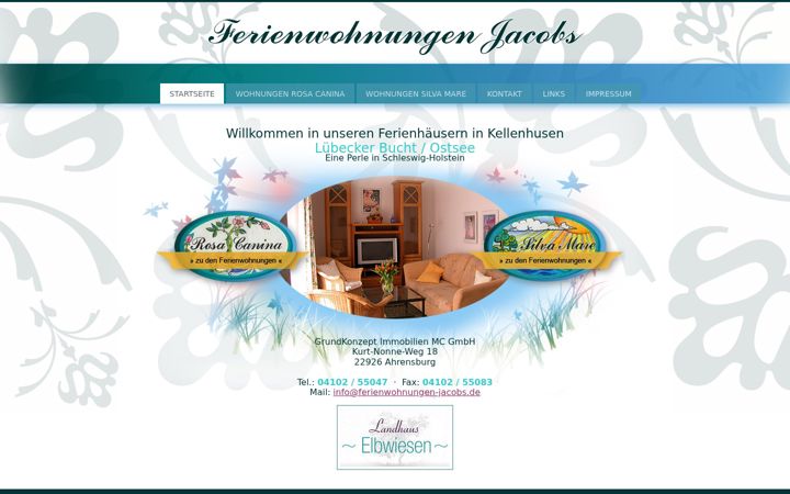Screenshot of ferienwohnungen-jacobs.eu