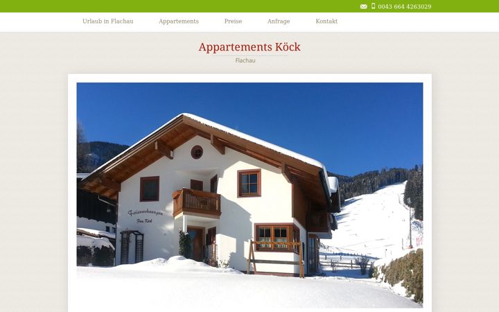 Screenshot of ferienwohnungen-koeck.at