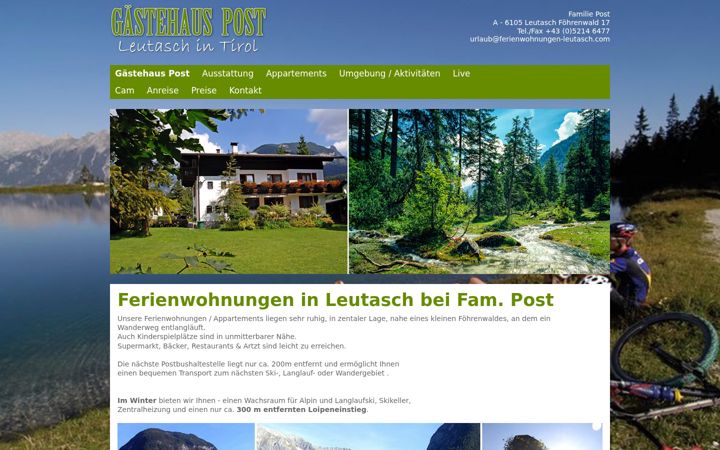Screenshot of ferienwohnungen-leutasch.com