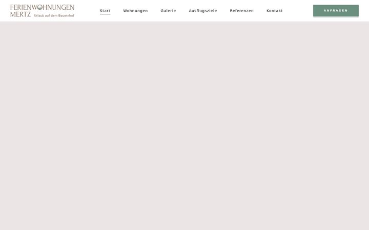 Screenshot of ferienwohnungen-mertz.de