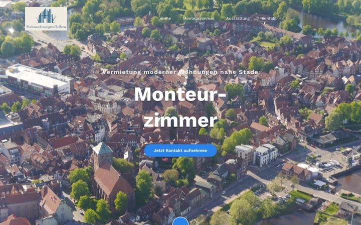 Screenshot of ferienwohnungen-monteurzimmer-stade.de