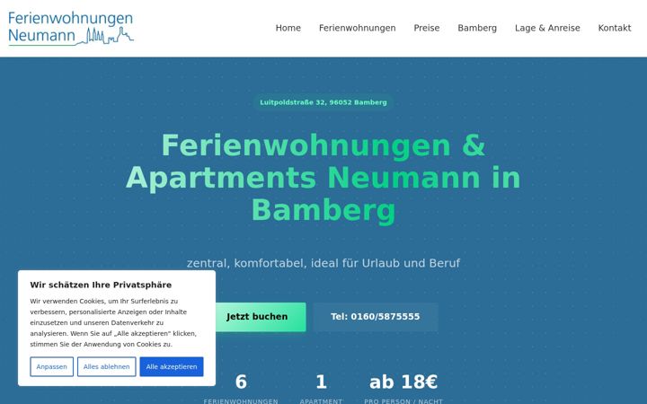 Screenshot di ferienwohnungen-neumann.de