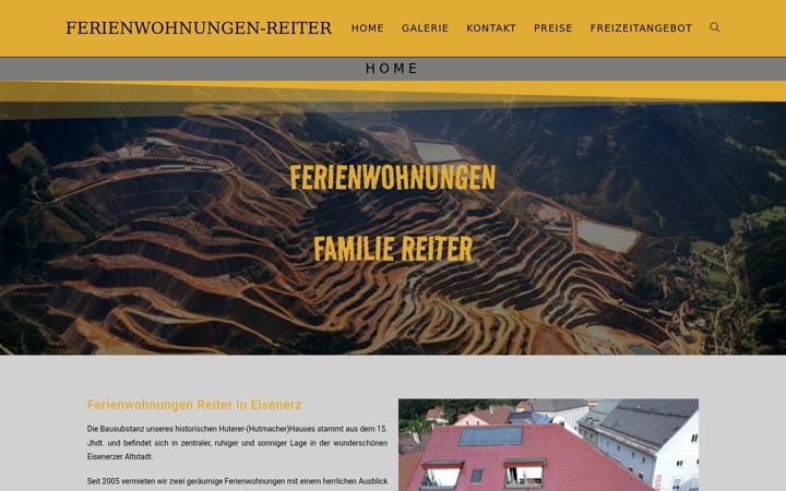 Screenshot of ferienwohnungen-reiter.at