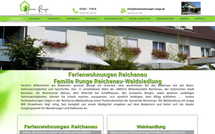 Screenshot di ferienwohnungen-runge.de