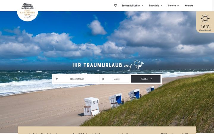 Screenshot von ferienwohnungen-sylt.info