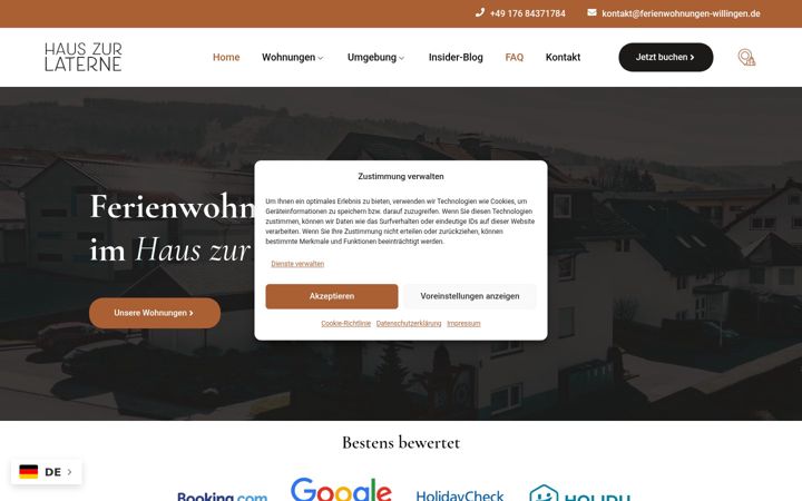Screenshot of ferienwohnungen-willingen.de