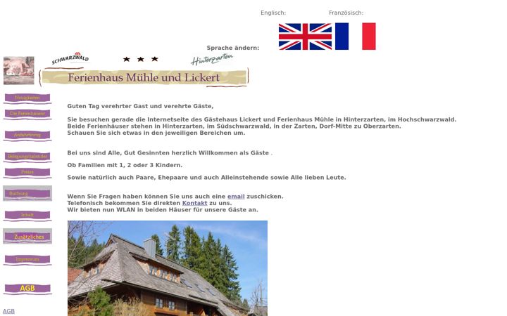 Ekrānuzņēmums no ferienwohnungendreher.de