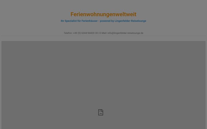 Screenshot of ferienwohnungenweltweit.de
