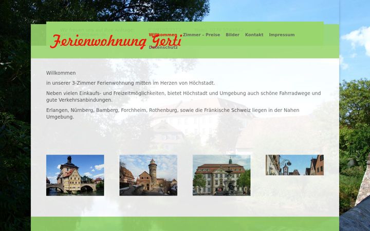 Screenshot of ferienwohnunggerti.de