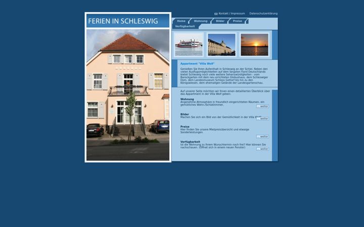 Screenshot του ferienwohnunginschleswig.de