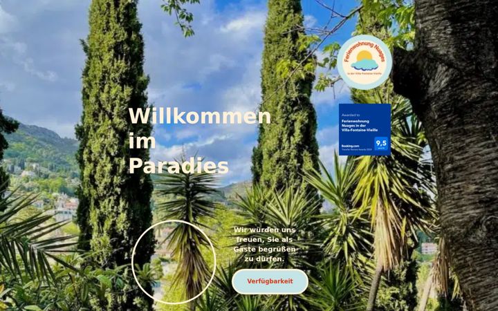 Posnetek zaslona ferienwohnungnuages.de