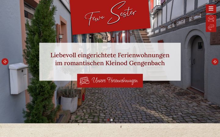 Screenshot of ferienwohnungsester.de