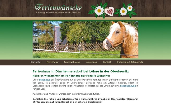 Screenshot of ferienwuensche.de