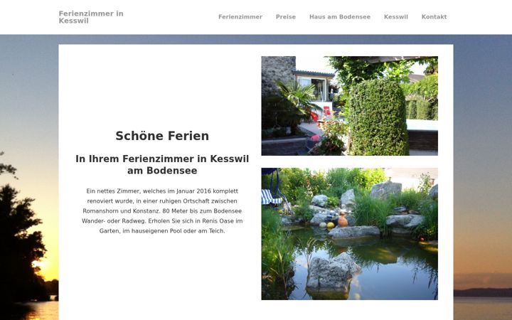 Screenshot van ferienzimmer-kesswil.de