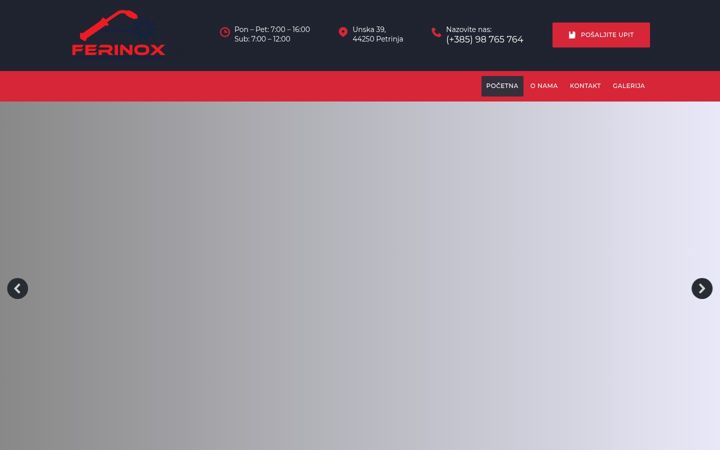 Screenshot of ferinox.hr
