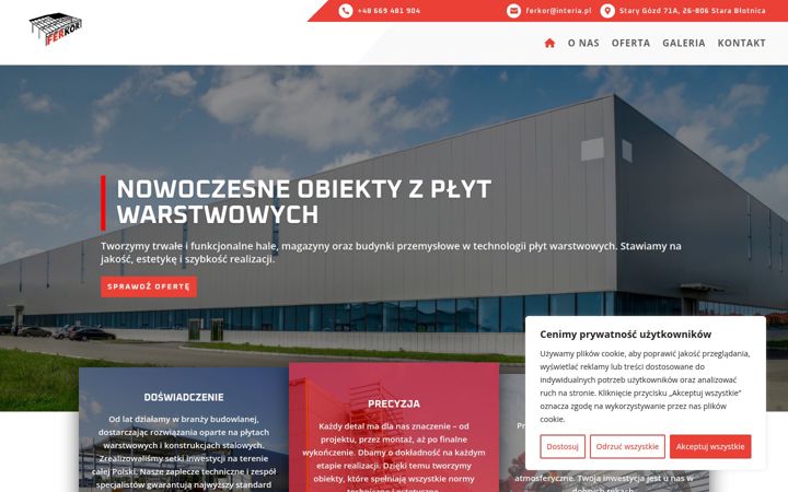 Screenshot of ferkor.com.pl