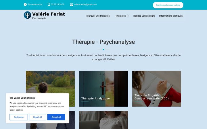 Screenshot of ferlat-psy.fr