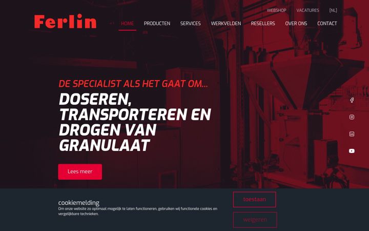 Screenshot of ferlin.nl
