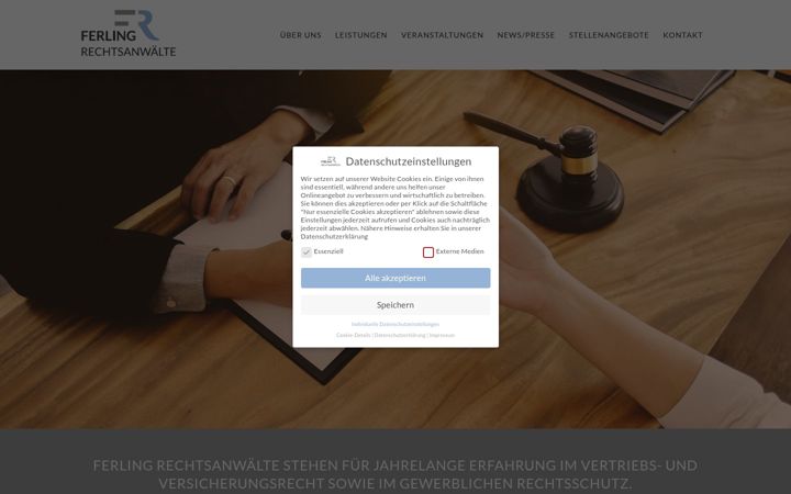 Captura de pantalla de ferling-rechtsanwaelte.de