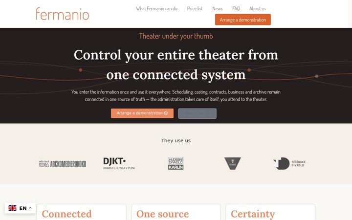 Ekrano kopija ferman.io