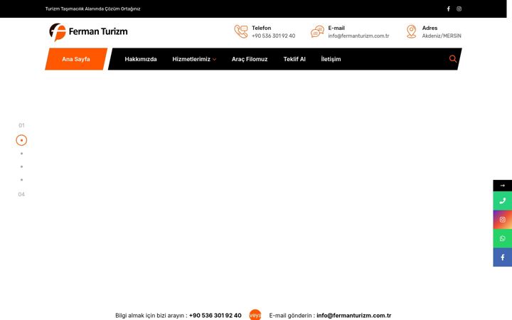 Snimka zaslona za fermanturizm.com.tr