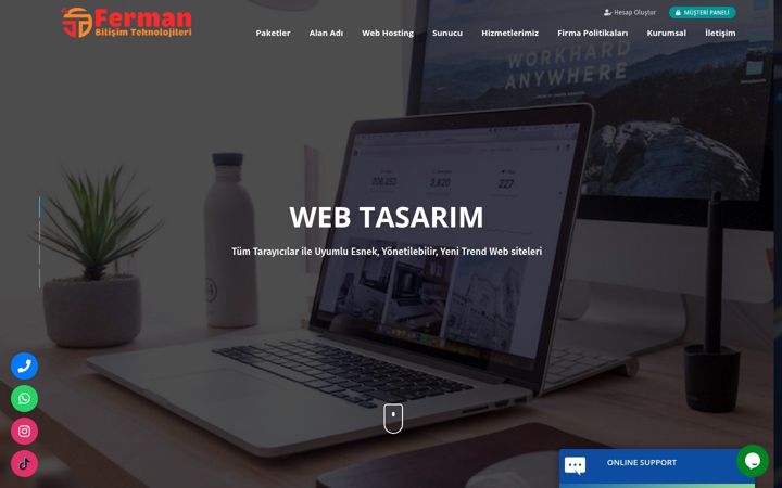 Screenshot of fermanyazilim.org