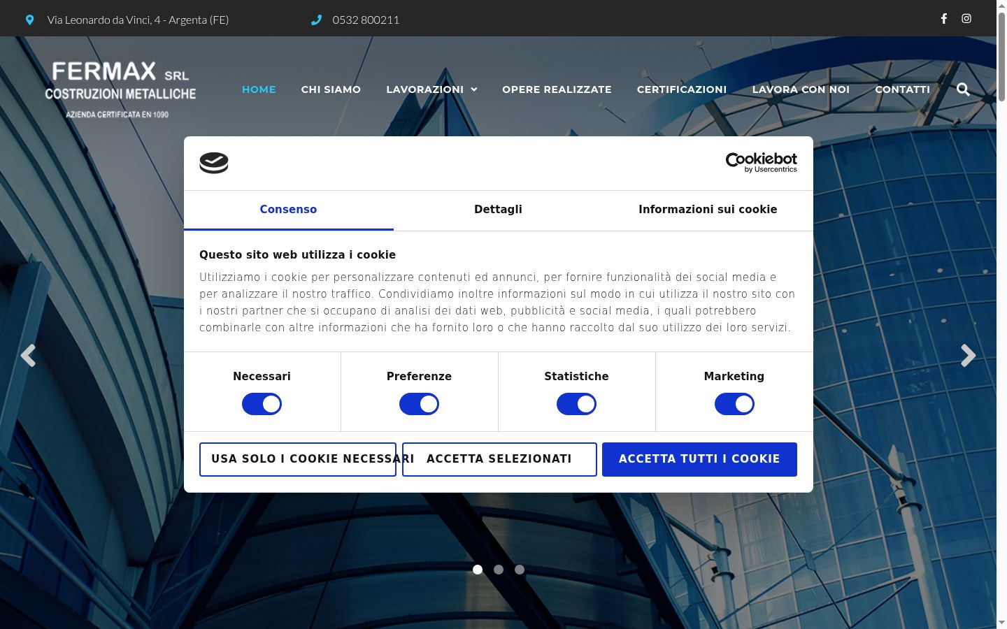Screenshot tal-banner tal-kunsens muri qabel kwalunkwe interazzjoni