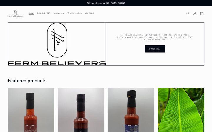 Screenshot of fermbelievers.com