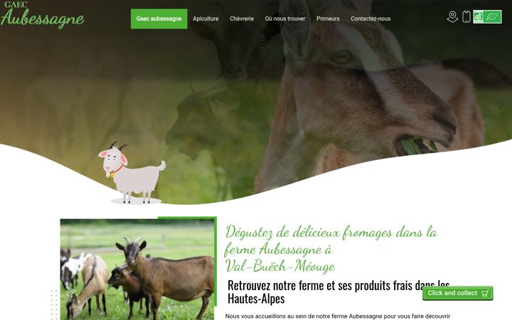 Screenshot of ferme-aubessagne.fr