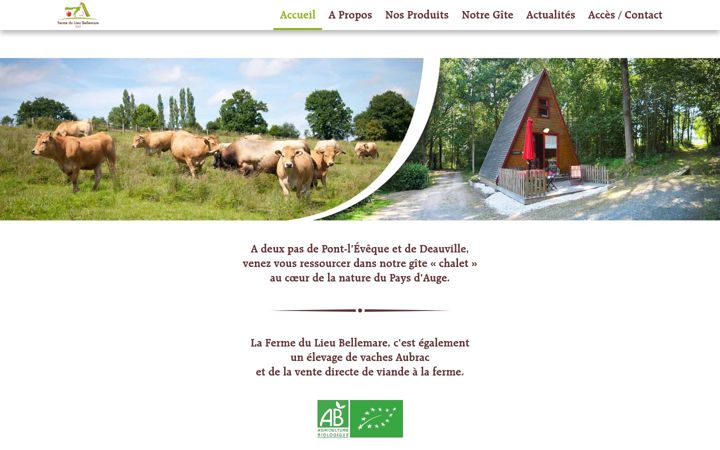 Screenshot of ferme-bellemare.fr