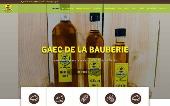 Screenshot of ferme-de-la-bauberie-dordogne.fr