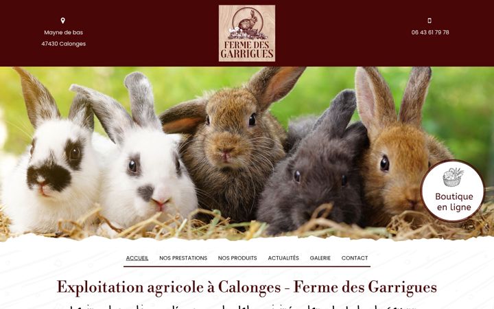 Screenshot of ferme-des-garrigues.fr