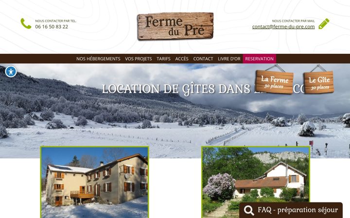 Screenshot of ferme-du-pre.com