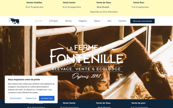 Screenshot of ferme-fontenille.com