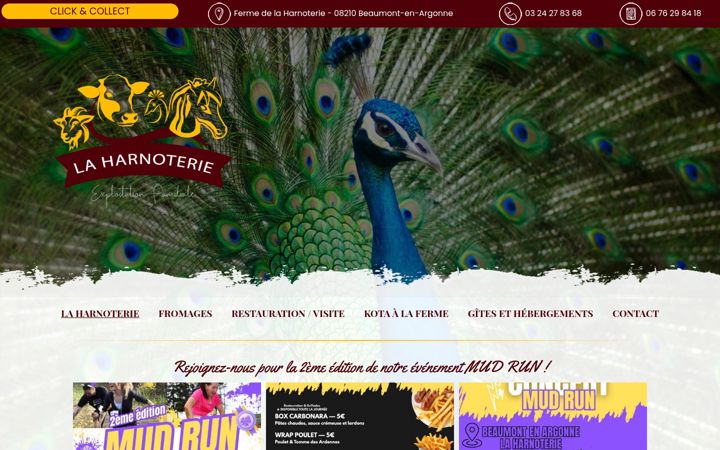 Screenshot of ferme-la-harnoterie.com