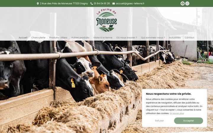 Screenshot of ferme-moneuse.com