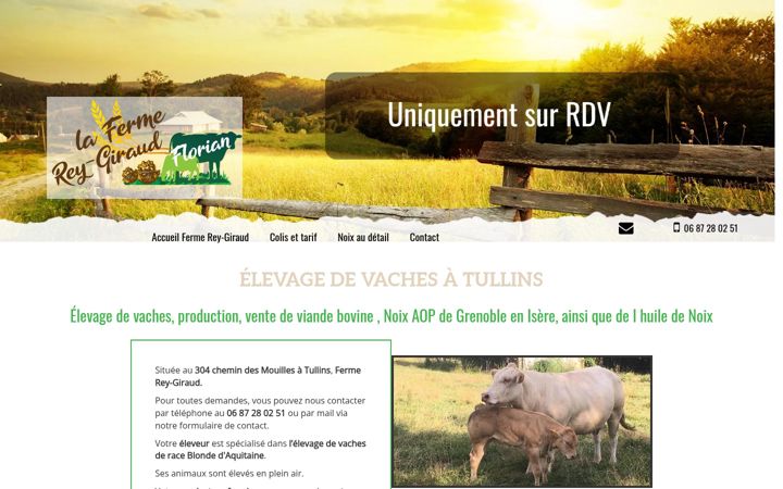 Screenshot of ferme-rey-giraud.fr