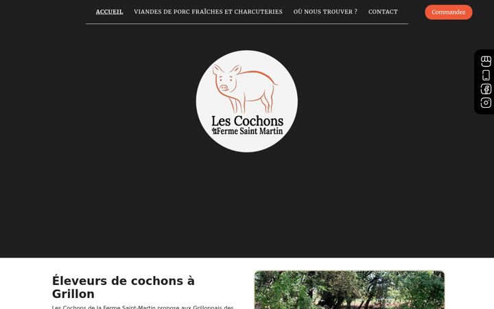 Screenshot of ferme-st-martin.fr