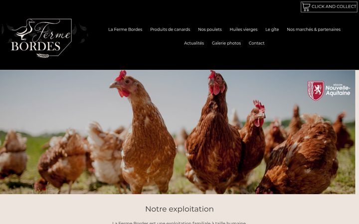 Screenshot of fermebordes.com