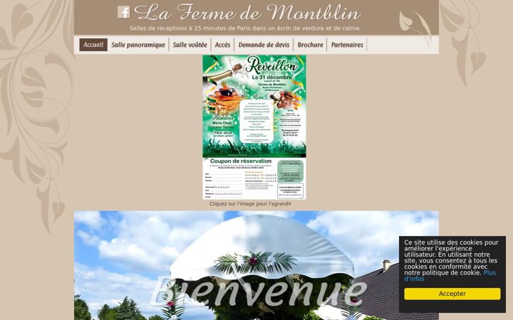 Screenshot of fermedemontblin.com