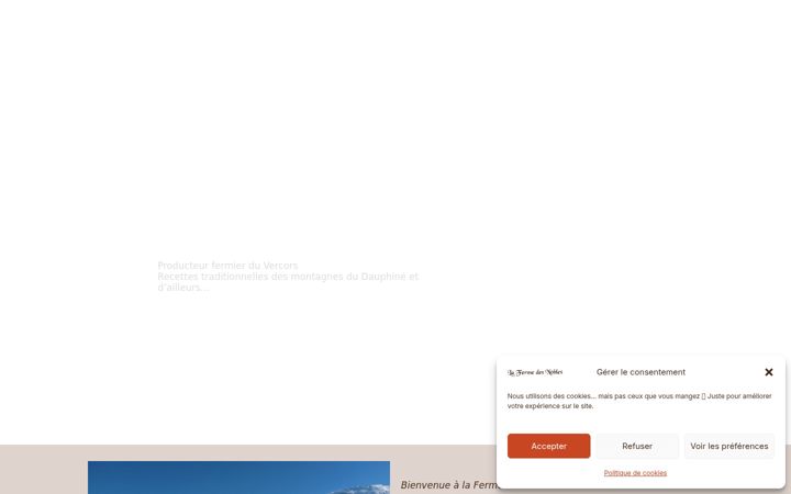 Screenshot of fermedesnobles.com