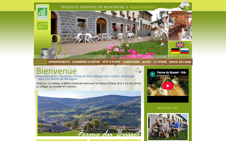 Screenshot of fermedubusset.com