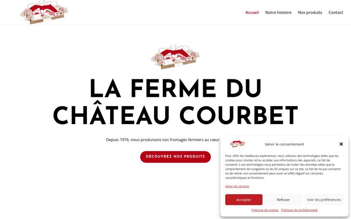 Screenshot of fermeduchateaucourbet.com