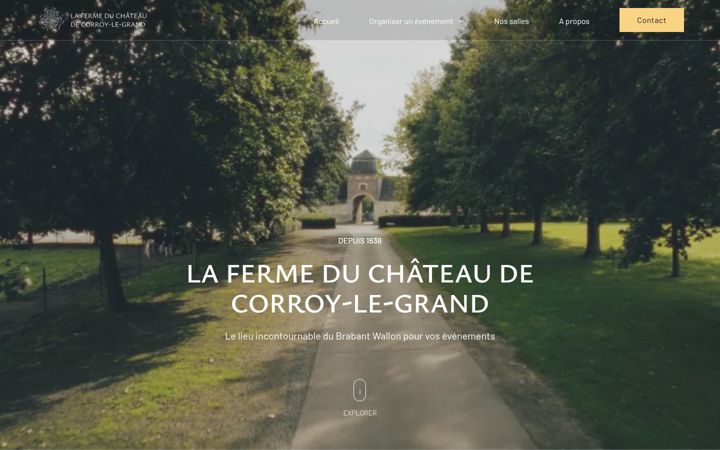 Screenshot of fermeduchateaudecorroy.be