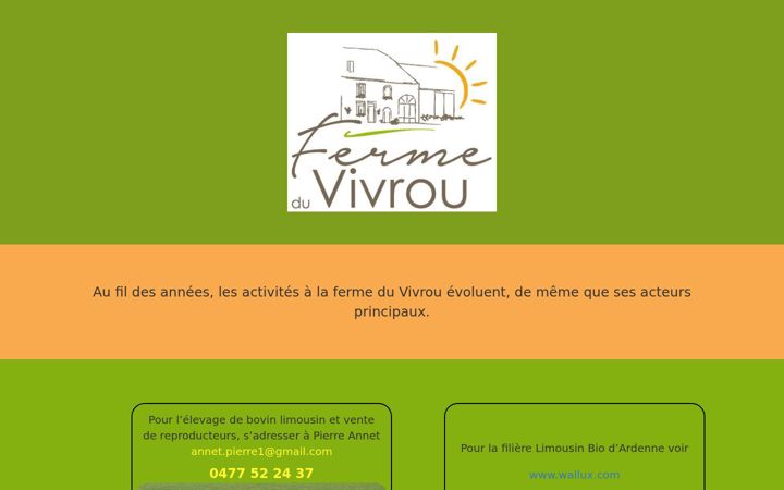 Screenshot of fermeduvivrou.be