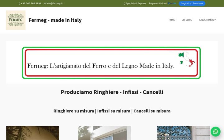 Screenshot of fermeg.it