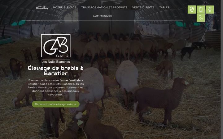 Screenshot of fermelesnuitsblanches.fr