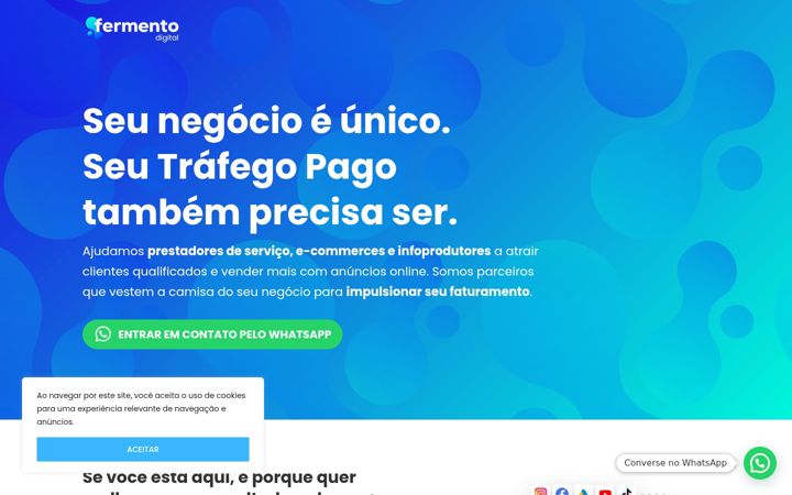 Screenshot of fermentodigital.com.br