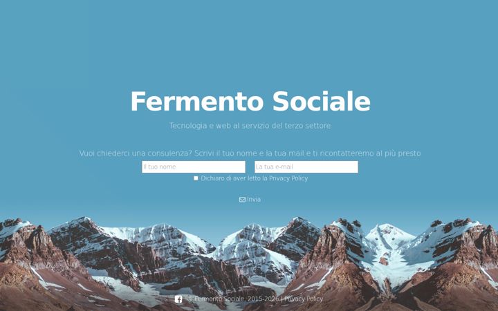 Screenshot of fermentosociale.it