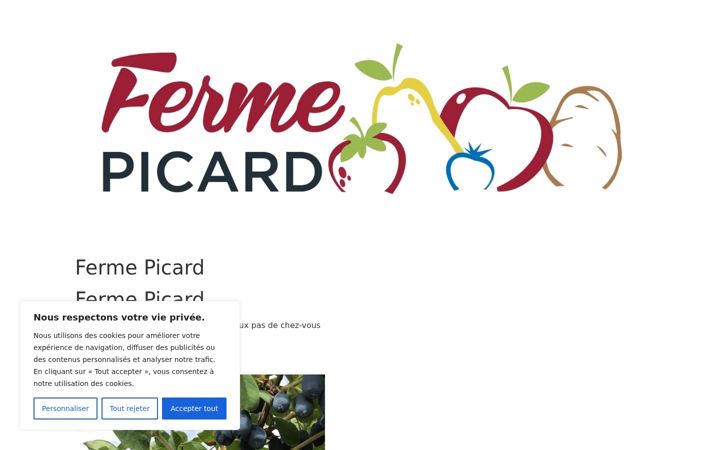 Screenshot of fermepicard.com